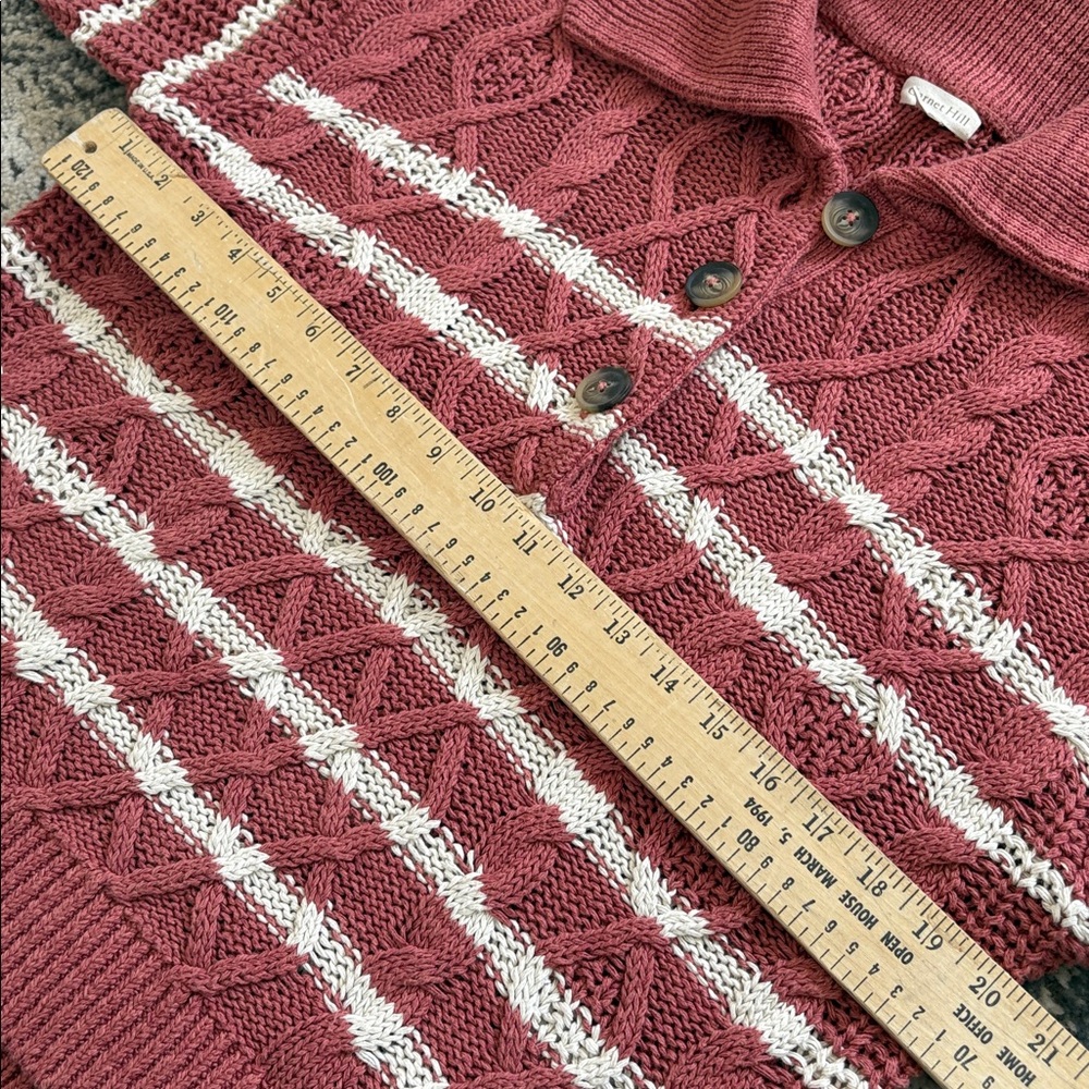 Garnet Hill • Linen & Organic-Cotton Button-Detail Sweater - Picture 8 of 9